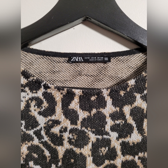 Zara crop sweater leopard print - Picture 3 of 5